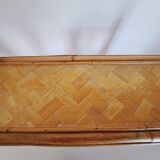 Set of bamboo and rattan shelves