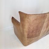 High Back Sofa By Gerard van den Berg for Montis in Cognac Leather, 1980's