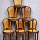 Elegant set of 6 chairs known as "rackets", in the Louis XVI style.