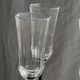 4 large Luminarc Octime vintage octagonal champagne flutes with black foot