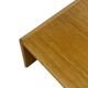 Table basse carrée minimaliste en chêne, années 70