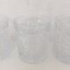 5 whiskey glasses, bohemian crystal, 1950