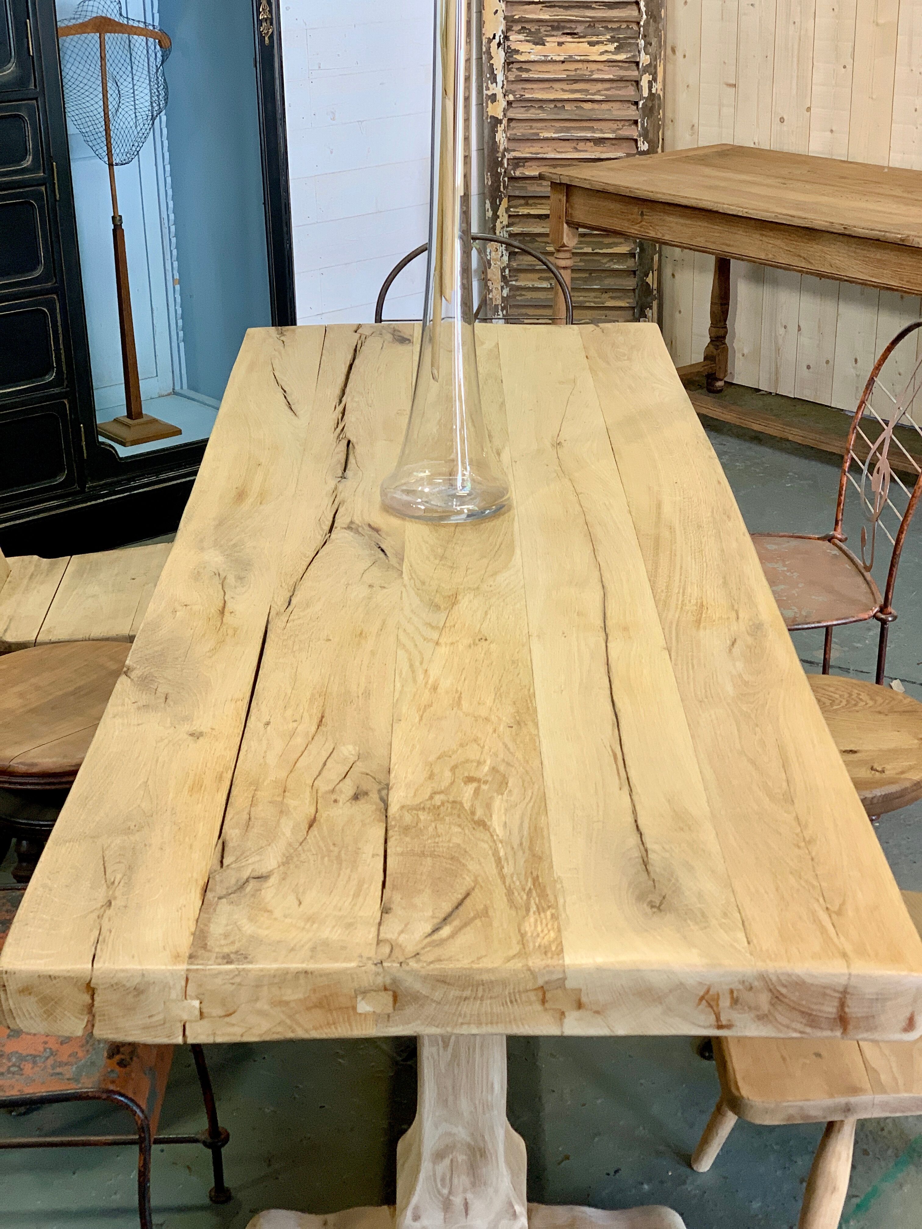 Farm table foot oak monastery 1930