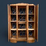 Parisian art deco wardrobe solid raw oak 1930