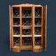 Parisian art deco wardrobe solid raw oak 1930