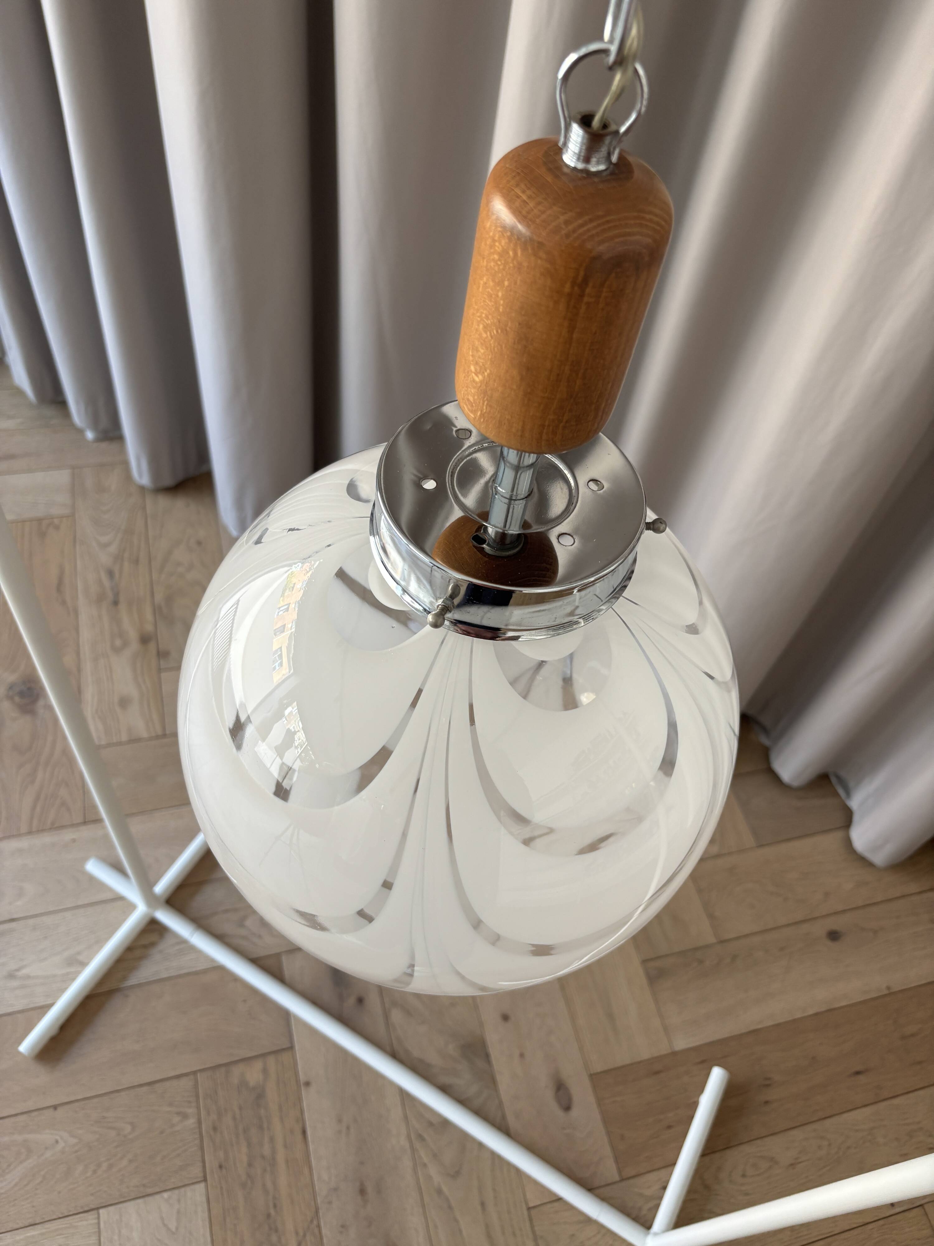 Vintage Murano glass pendant lamp – 1970s