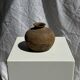 Small round ancient vase in engraved terracotta, Indonesian polychromy H10 D1