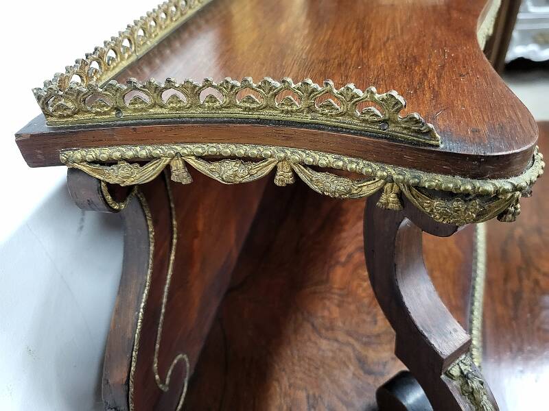 19th century rosewood stepped writing desk
