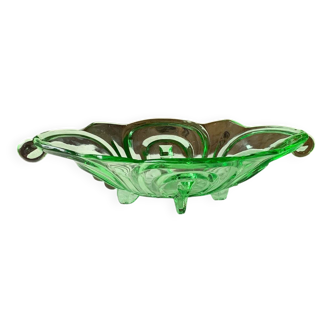 Art Deco pressed glass bowl by Walter & Sohne