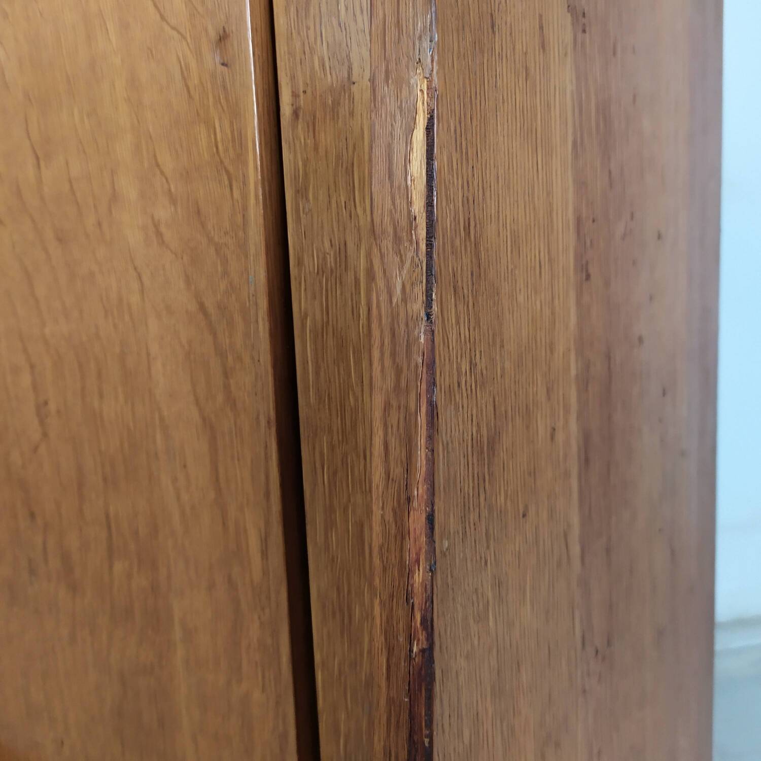 Vintage oak secretary shelf