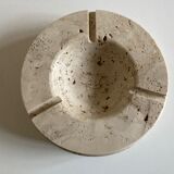 Cendrier de travertin XXXL travail italien néo classique 1970