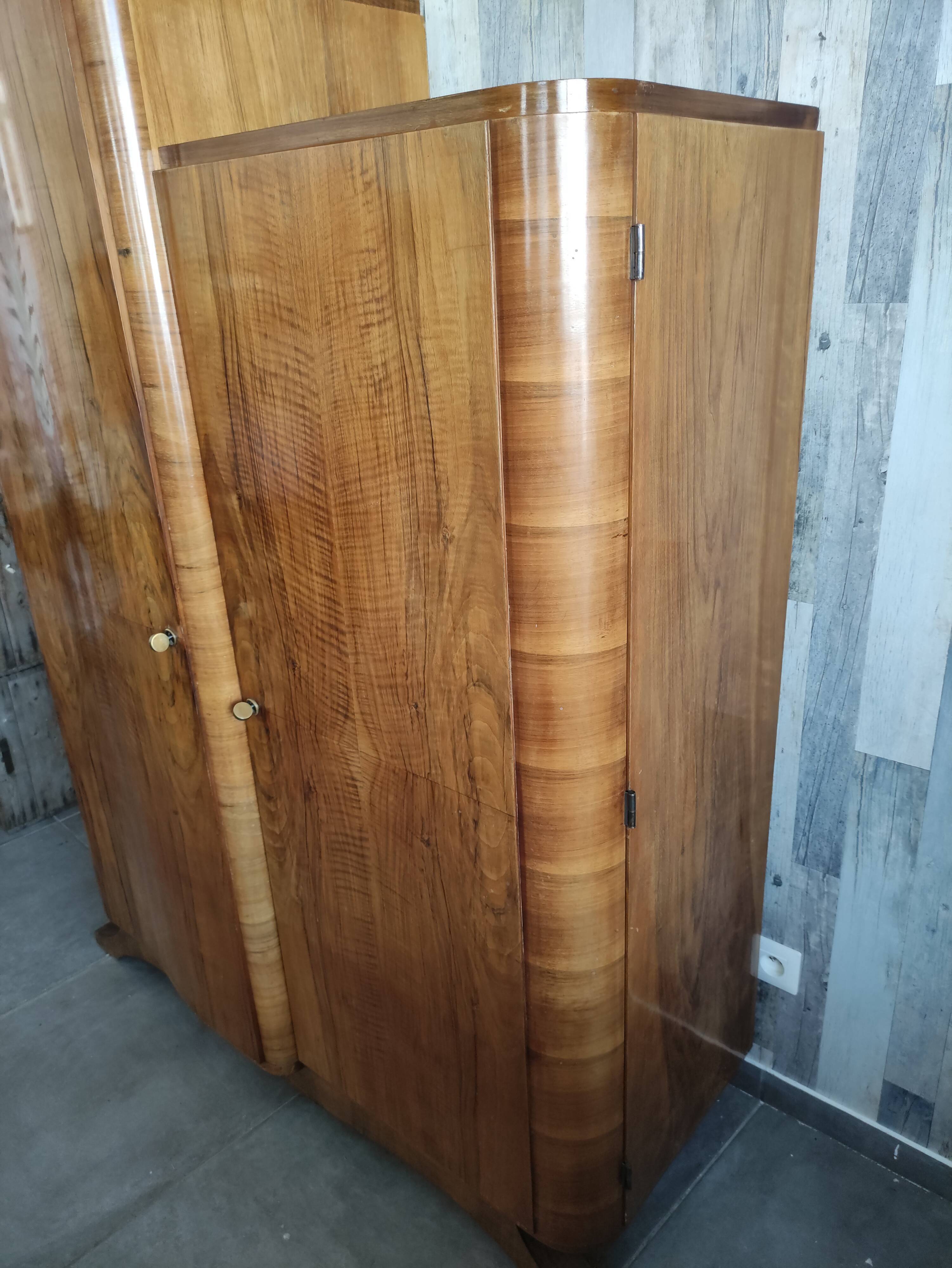 Asymmetrical wardrobe Art Deco style 50/60