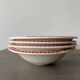 4 soup plates Comptoir de Famille “red checkerboard” model