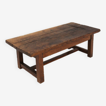 Table basse rustique en bois 1890