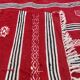 Tapis kilim rouge fait main berbère traditionnel en pure laine  200×110cm