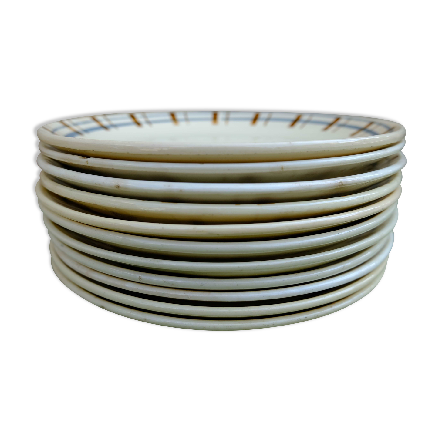 Cheese or dessert plates, Digoin and Sarreguemines 9205