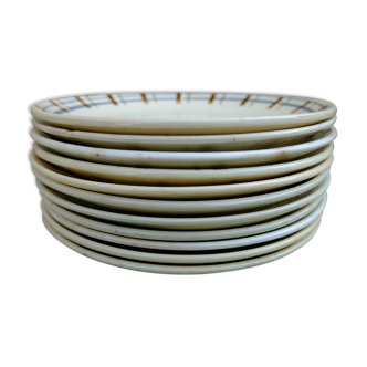 Cheese or dessert plates, Digoin and Sarreguemines 9205