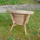 Fauteuil enfant corbeille en rotin