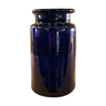 Cobalt blue glass jar