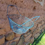 Grand panier de pêche ou récolte ancien 