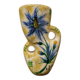 Vase J. Yell blue thistles