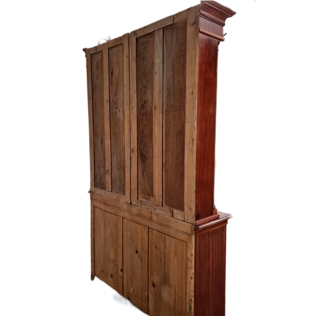 Armoire d’apothicaire Art Déco en acajou et marbre, 1909