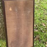 Rustic mirror called brutalist, molded carved natural wood