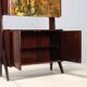 Vintage mahogany bar cabinet from the 1960s.