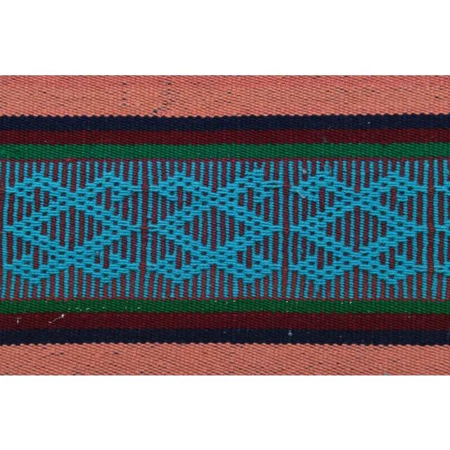 Vintage Turkish Oushak Handmade Wool Cotton Pink Runner Rug 71x246