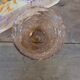 Pink crackle glass
