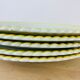 Set of 6 flat plates vintage earthenware