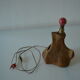 Modernist brutalist lamp free form years 60 olive wood