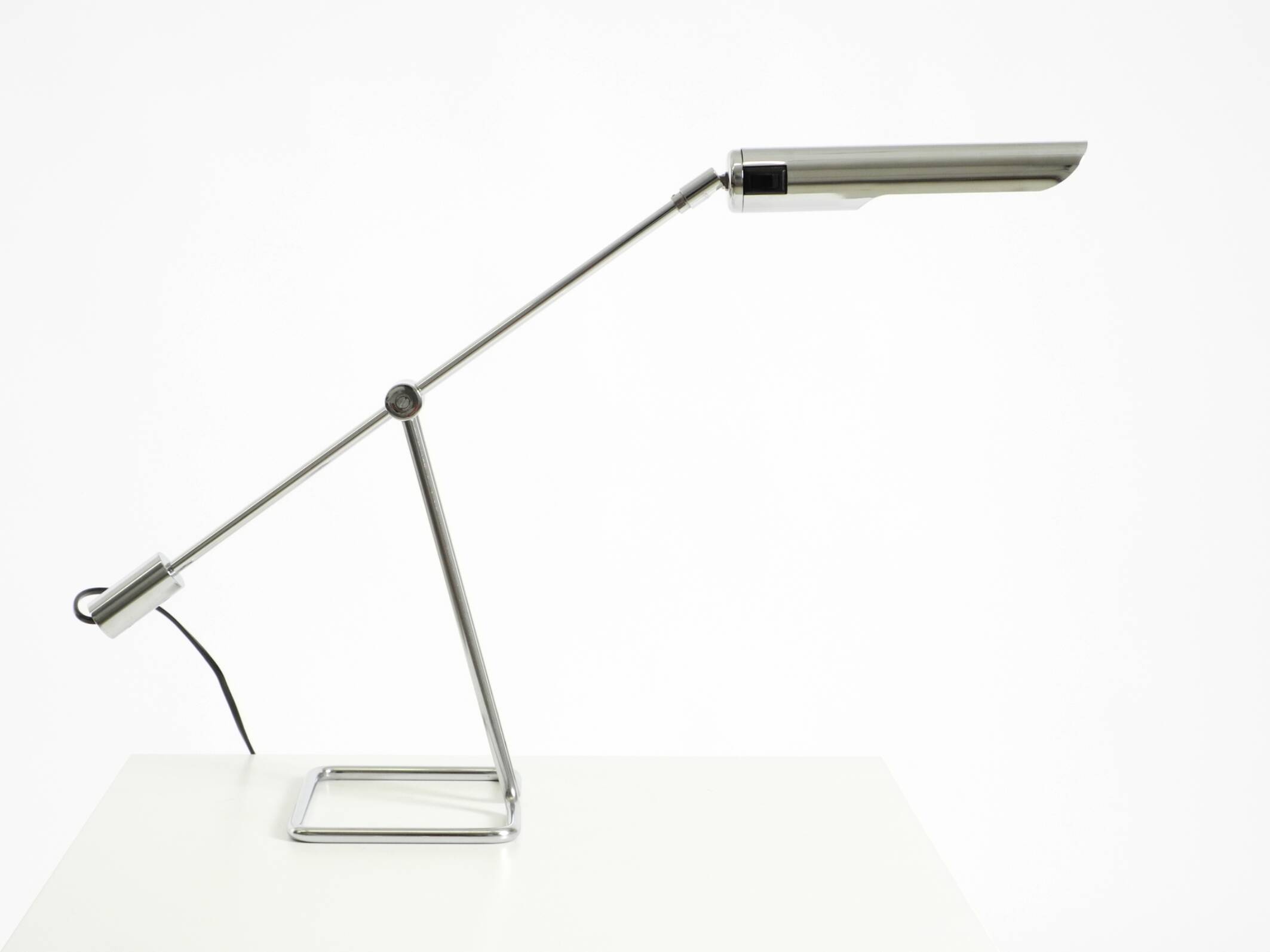 1980s chrome-plated metal table lamp by Abo Randers for IKEA