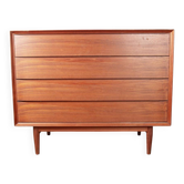 Danish Teak Chest of Drawers, 4 drawers by Arne Vodder for Sibast 1960.