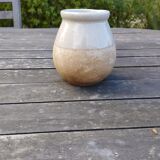 Two-tone ceramic pot, vintage - Etienne