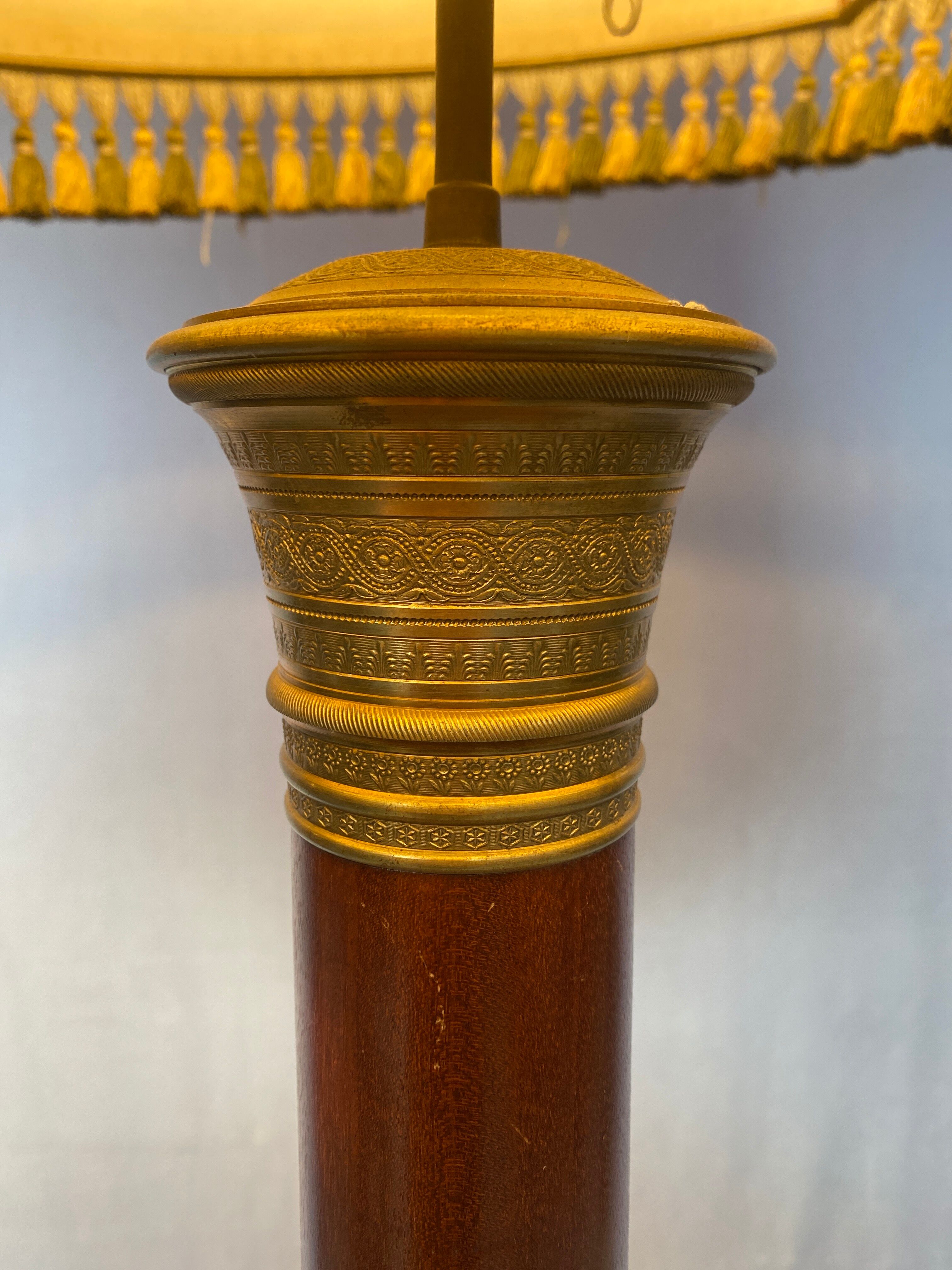 Lamp with Empire style lampshade