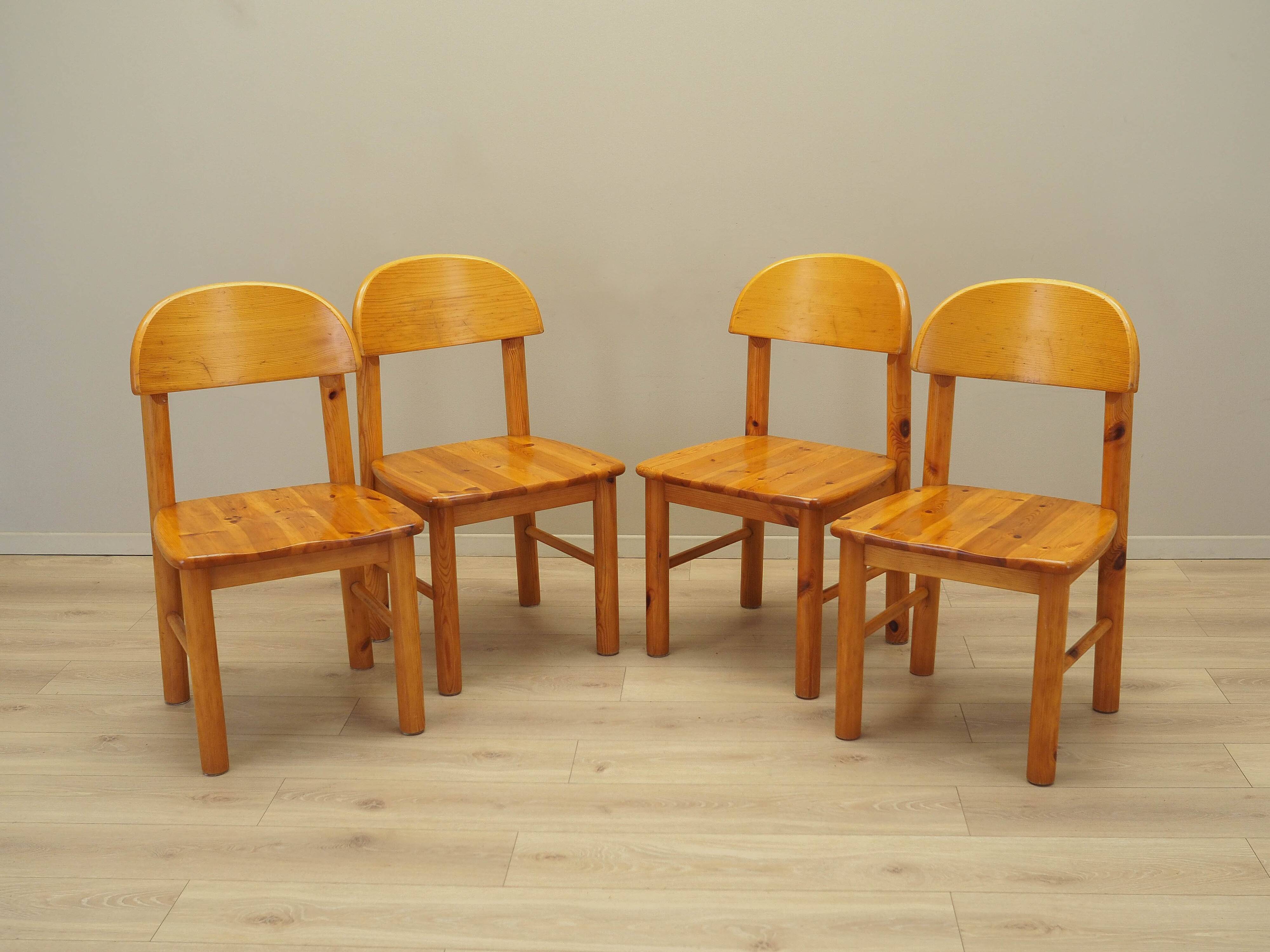 Set of four chairs, Scandinavian design, 1960s, designer: Rainer Daumiller,