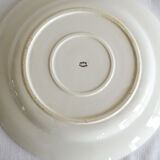 Round dish Gien with gold flowers