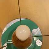 Turned light wood lamp