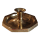 Pair of brass candle holders