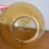 Large blown glass globe with bubbles