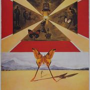 Salvador Dali: Roussillon, SNCF (Butterfly Suite small model), signed original lithograph.