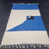 Berber carpet natural wool Morocco 3 x 2 m