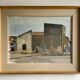 Huile sur toile vintage signée moderniste Gustav Adolf Johansson années 1960