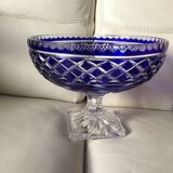Coupe en cristal bleu de Lorraine Saint Nicolas