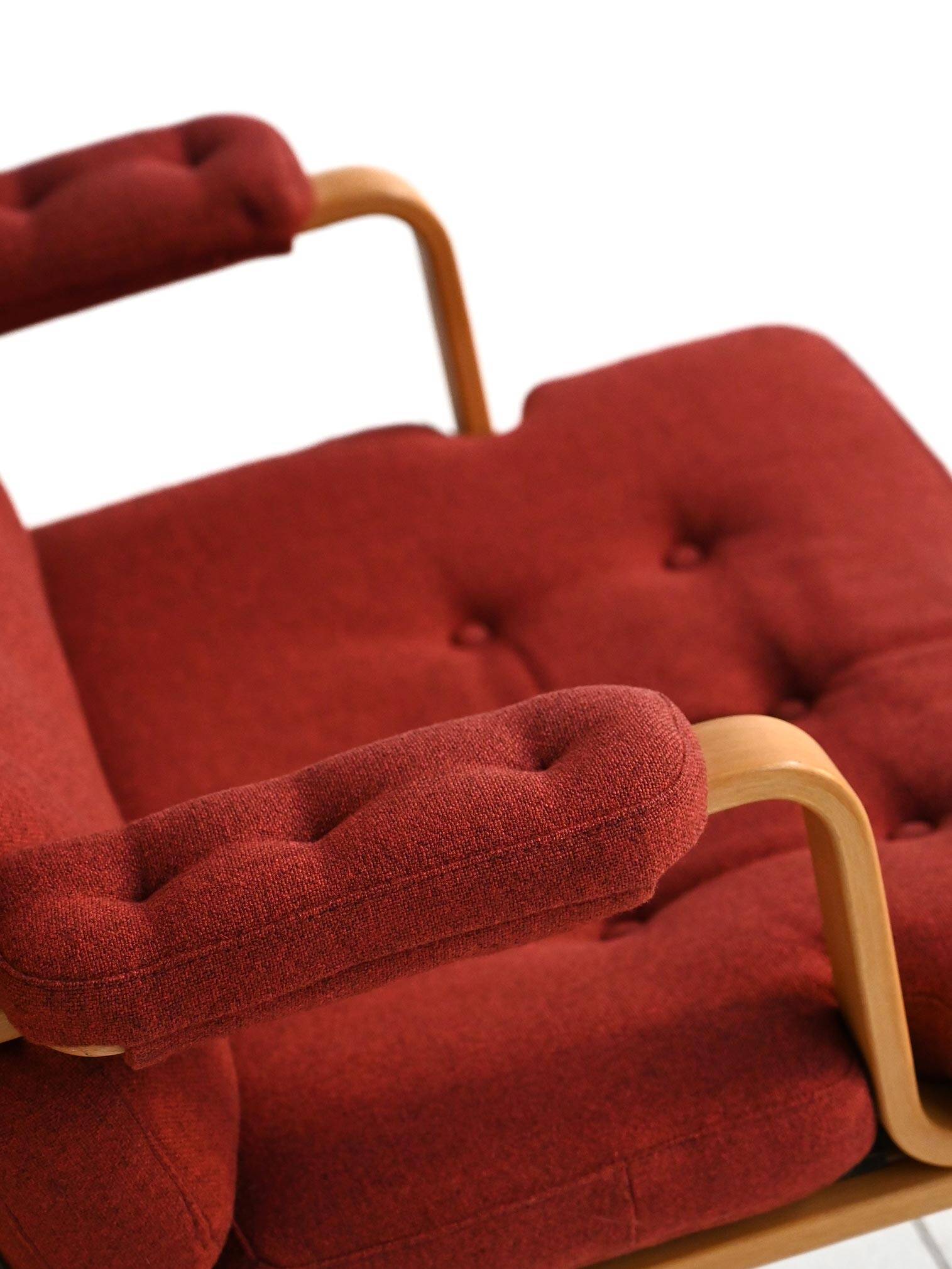 Pair of “Ingrid” armchairs by Bruno Mathsson for Dux, 1960s
