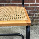 Set of 4 chairs Cesca B32 designed by Marcel Breuer design black frame