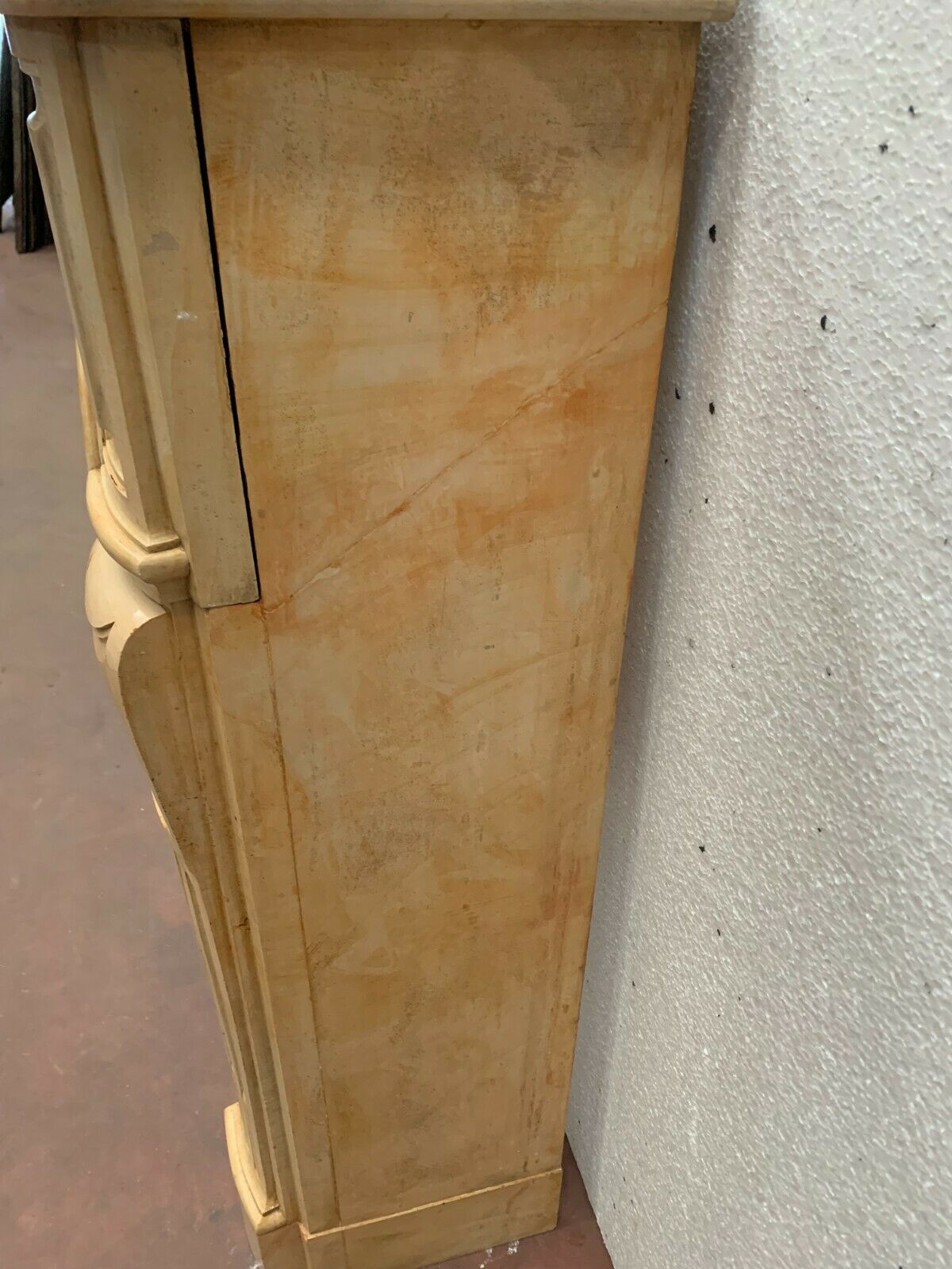 Louis XV style fireplace in natural stone XX century