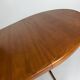Danish teak round dining table extendable vintage design
