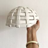 Hanging lampshade in barbotine ceramic - Italy